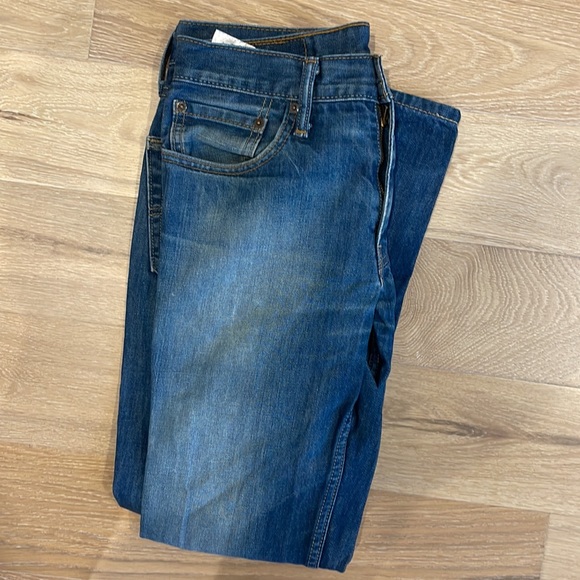 Levi’s Mens Jeans, Distressed Blue Jean, Size 32 x 30, 511 - Picture 2 of 4